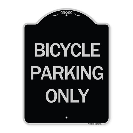 Signmission Bicycle Parking Only Heavy-Gauge Aluminum Architectural Sign, 24" x 18", BS-1824-24318 A-DES-BS-1824-24318